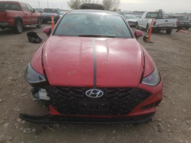 5NPEH4J20LH017832 - 2020 HYUNDAI SONATA LIM RED photo 7