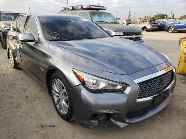 JN1AV7AP9FM790137 - 2015 INFINITI Q50 HYBRID GRAY photo 1