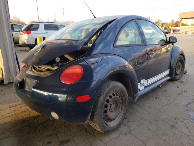 3VWBB21C51M450276 - 2001 VOLKSWAGEN NEW BEETLE BLUE photo 4