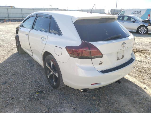 4T3BK11A39U014080 - 2009 TOYOTA VENZA WHITE photo 3