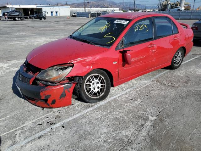 JA3AJ86E06U059715 - 2006 MITSUBISHI LANCER OZ RED photo 2