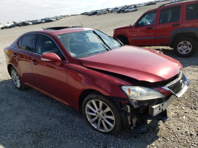 JTHCK262895027814 - 2009 LEXUS IS 250 MAROON photo 1