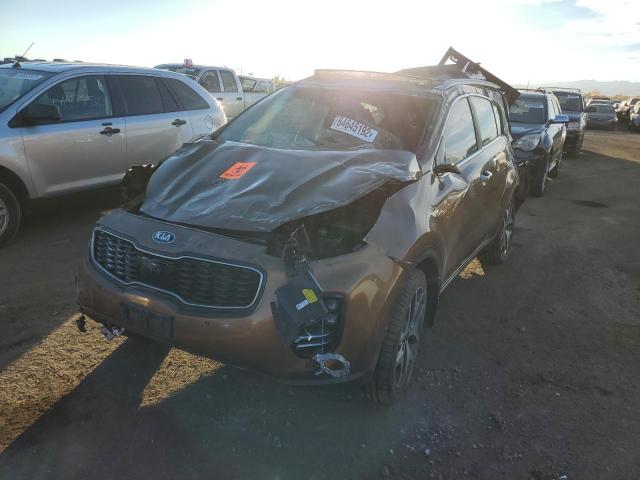 KNDPRCA62H7243627 - 2017 KIA SPORTAGE S BROWN photo 2