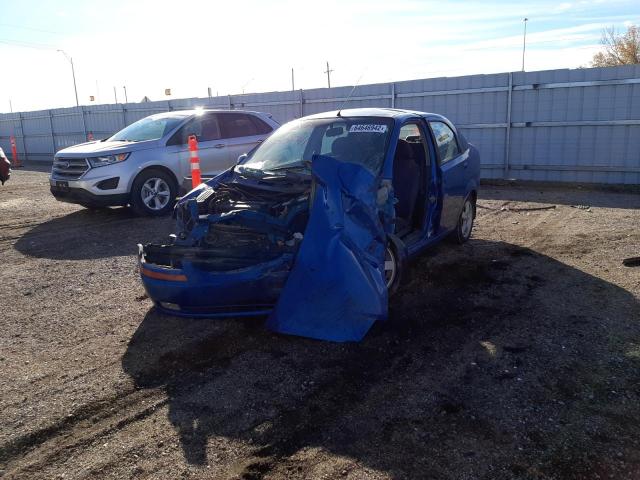 KL1TD56636B522698 - 2006 CHEVROLET AVEO BASE BLUE photo 2