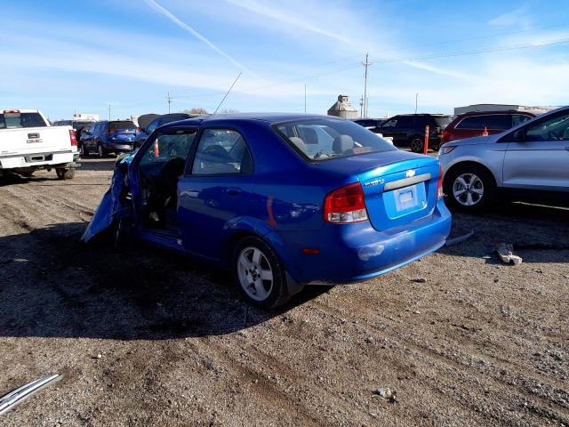 KL1TD56636B522698 - 2006 CHEVROLET AVEO BASE BLUE photo 3