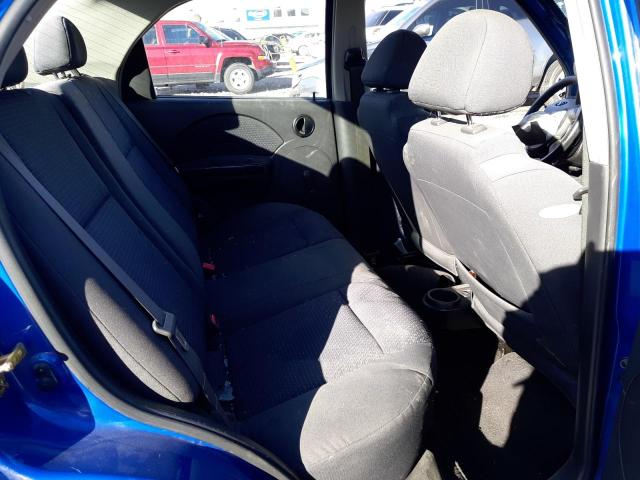 KL1TD56636B522698 - 2006 CHEVROLET AVEO BASE BLUE photo 6