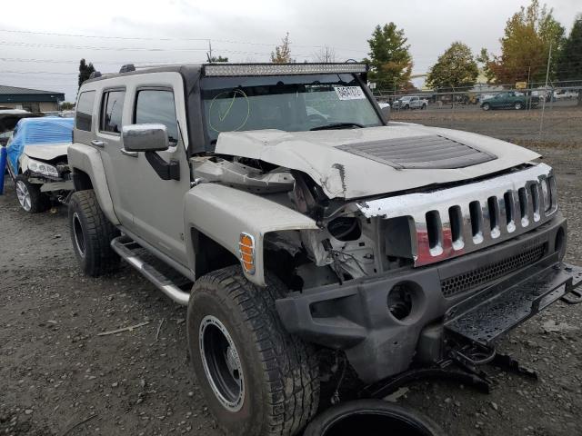 5GTDN13E878188240 - 2007 HUMMER H3 BEIGE photo 9