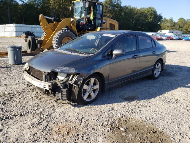 2HGFA16689H320556 - 2009 HONDA CIVIC LX-S رمادي صورة 2