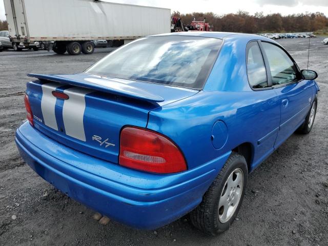 1B3ES42Y7XD138570 - 1999 DODGE NEON HIGHL BLUE photo 4