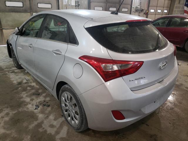 KMHD35LH9HU374890 - 2017 HYUNDAI ELANTRA GT SILVER photo 3