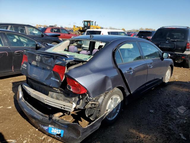 JHMFA36248S024785 - 2008 HONDA CIVIC HYBR GRAY photo 4