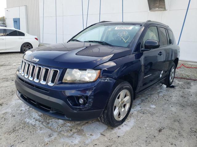 1C4NJCBA2ED772459 - 2014 JEEP COMPASS SP BLUE photo 2