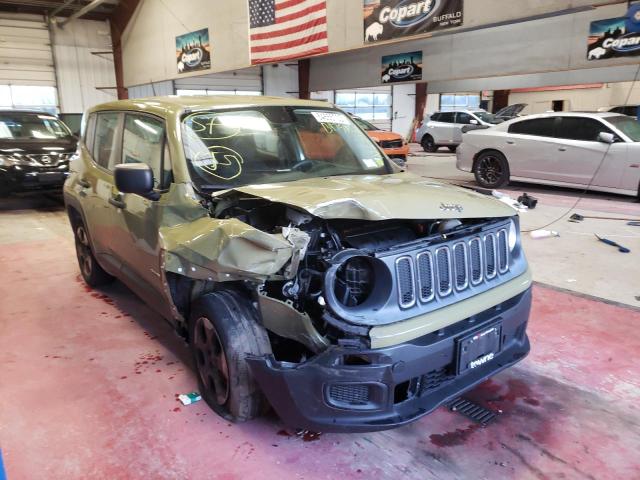 ZACCJAAT1FPB97580 - 2015 JEEP RENEGADE S GREEN photo 1