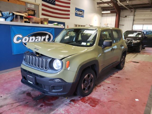 ZACCJAAT1FPB97580 - 2015 JEEP RENEGADE S Yaşıl foto 2