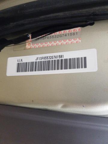 JF1SF65532G741581 - 2002 SUBARU FORESTER S GOLD photo 10