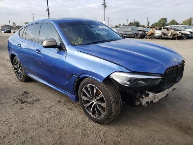 5UXCY8C00L9B24285 - 2020 BMW X6 M50I BLUE photo 1