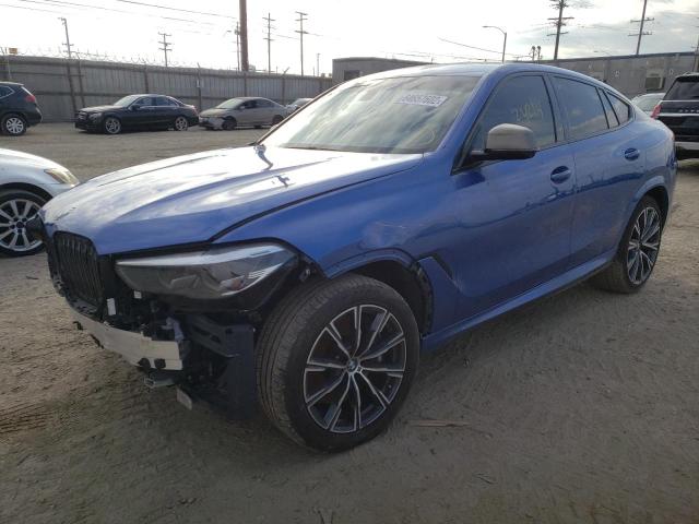 5UXCY8C00L9B24285 - 2020 BMW X6 M50I BLUE photo 2