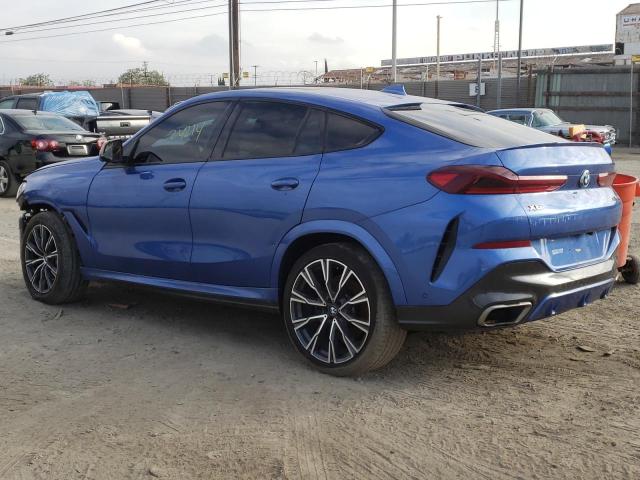 5UXCY8C00L9B24285 - 2020 BMW X6 M50I BLUE photo 3
