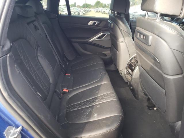 5UXCY8C00L9B24285 - 2020 BMW X6 M50I BLUE photo 6