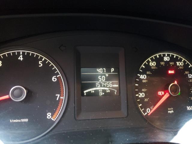 3VW2K7AJ8BM051441 - 2011 VOLKSWAGEN JETTA BASE GRAY photo 8