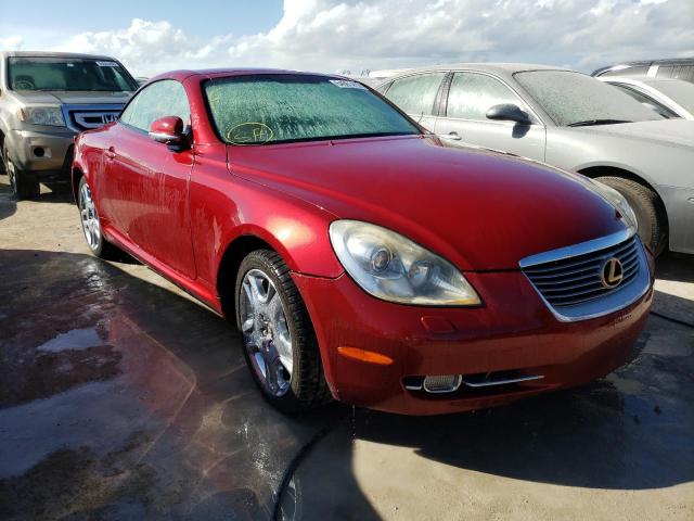 JTHFN45Y789017417 - 2008 LEXUS SC 430 RED photo 1