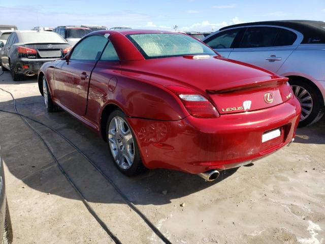 JTHFN45Y789017417 - 2008 LEXUS SC 430 RED photo 3