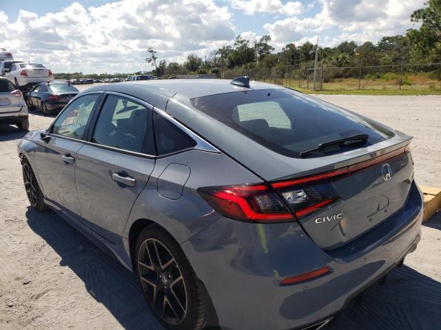 19XFL1H85NE004464 - 2022 HONDA CIVIC SPOR GRAY photo 3