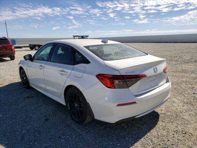 2HGFE2F57NH596965 - 2022 HONDA CIVIC SPOR 白色 照片 3