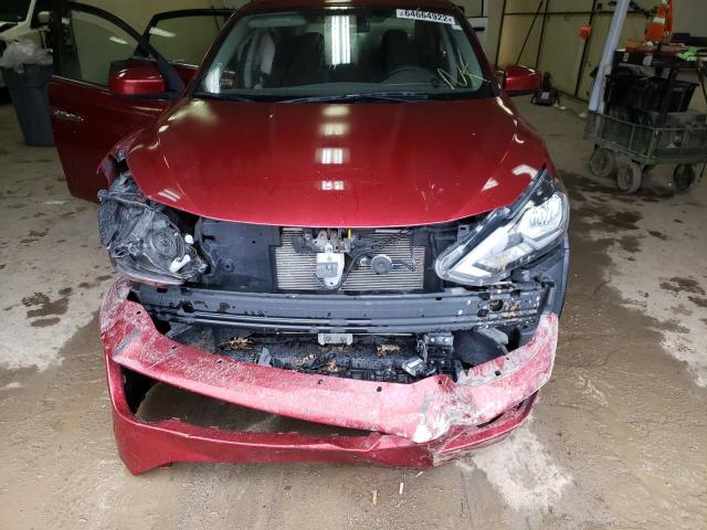 3N1AB7AP5JY332917 - 2018 NISSAN SENTRA S RED photo 9