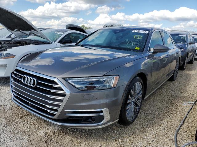 WAU8DAF81LN014522 - 2020 AUDI A8 L GRAY photo 2