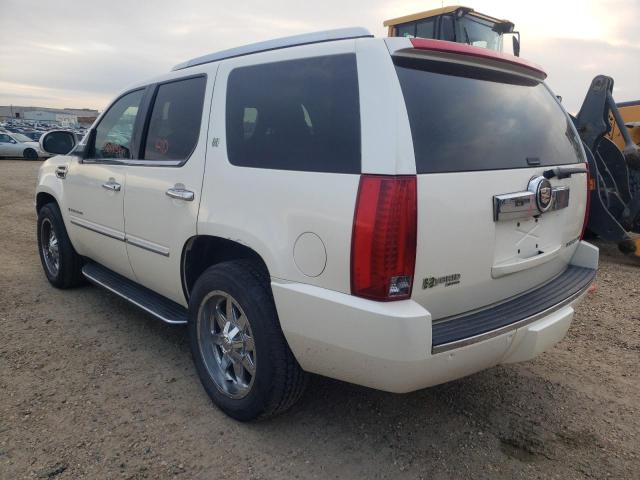 1GYFK43519R217496 - 2009 CADILLAC ESCALADE H WHITE photo 3