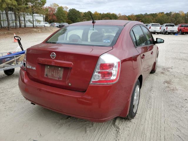 3N1AB61E18L690175 - 2008 NISSAN SENTRA 2.0 BURGUNDY photo 4