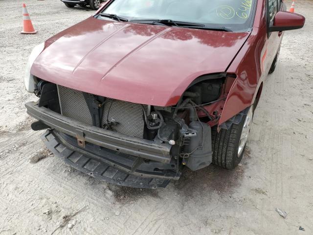 3N1AB61E18L690175 - 2008 NISSAN SENTRA 2.0 BURGUNDY photo 9