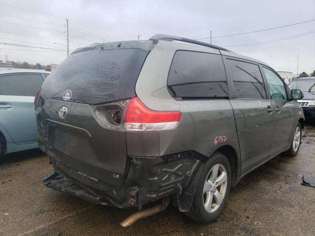 5TDKK3DCXBS131980 - 2011 TOYOTA SIENNA LE SILVER photo 4