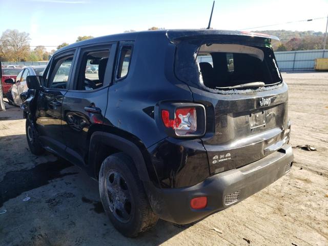 ZACCJAAT0FPB24877 - 2015 JEEP RENEGADE S BLACK photo 3