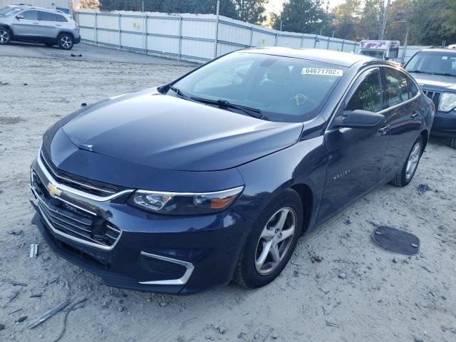 1G1ZB5ST6HF143428 - 2017 CHEVROLET MALIBU L BLUE photo 2