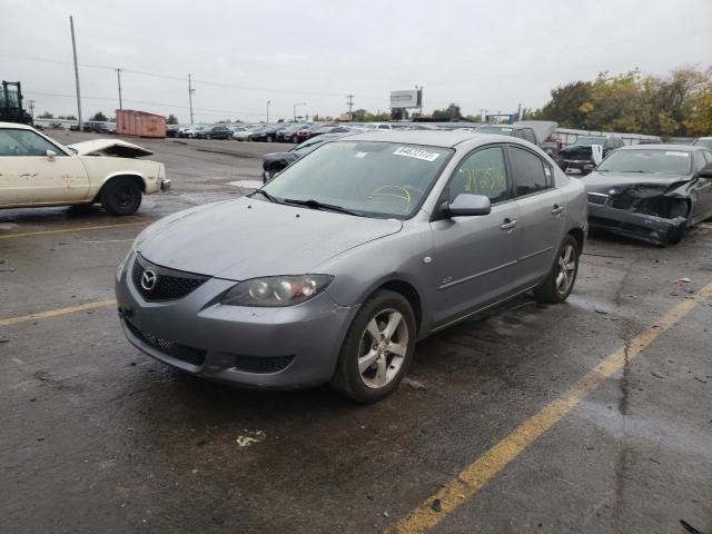 JM1BK12F561452197 - 2006 MAZDA 3 I GRAY photo 2