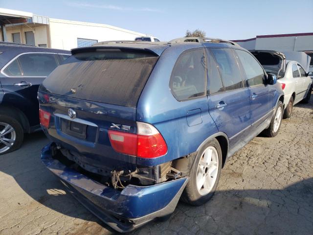 5UXFB33593LH50109 - 2003 BMW X5 4.4I BLUE photo 4