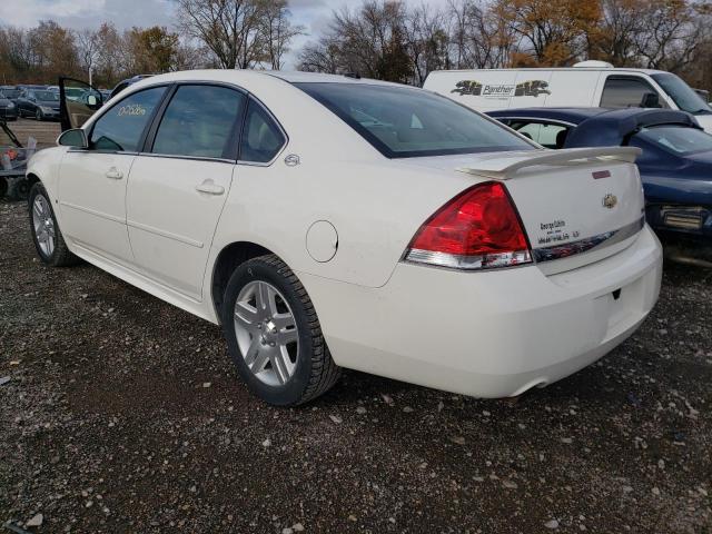 2G1WC57M391304988 - 2009 CHEVROLET IMPALA 2LT WHITE photo 3