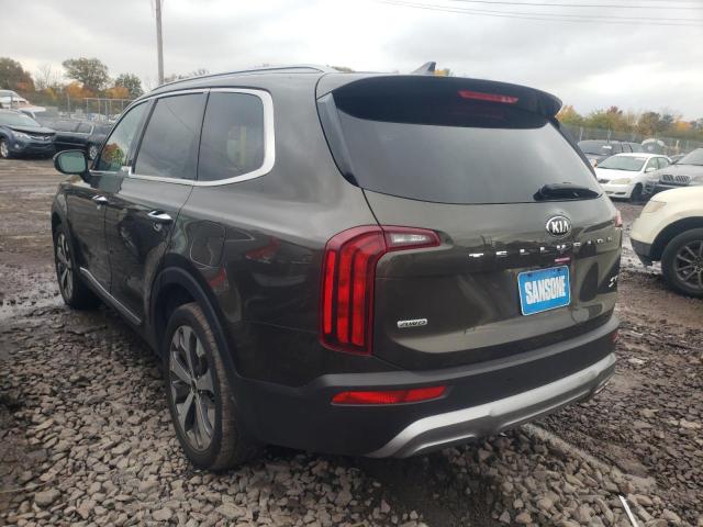 5XYP6DHC4MG149806 - 2021 KIA TELLURIDE GREEN photo 3