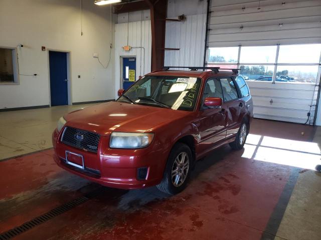 JF1SG66678H704251 - 2008 SUBARU FORESTER S RED photo 2