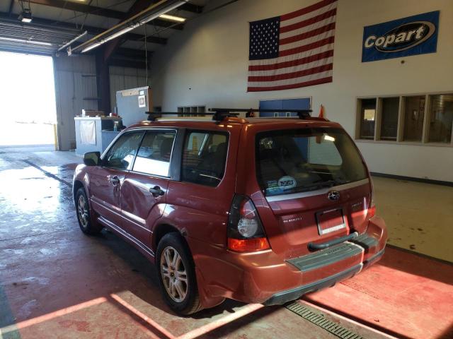 JF1SG66678H704251 - 2008 SUBARU FORESTER S RED photo 3