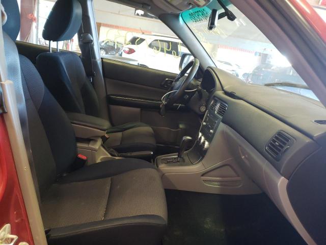 JF1SG66678H704251 - 2008 SUBARU FORESTER S RED photo 5