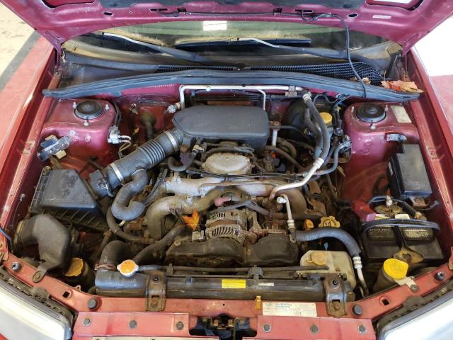JF1SG66678H704251 - 2008 SUBARU FORESTER S RED photo 7