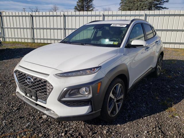 KM8K5CA50MU618371 - 2021 HYUNDAI KONA ULTIM WHITE photo 2