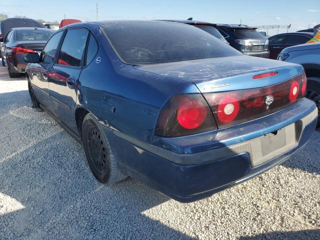 2G1WF52E049270879 - 2004 CHEVROLET IMPALA BLUE photo 3