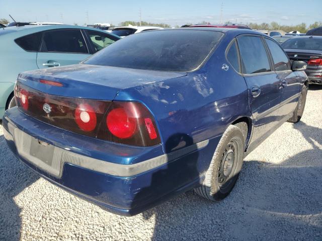 2G1WF52E049270879 - 2004 CHEVROLET IMPALA BLUE photo 4