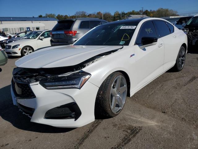 19UUB6F54MA010159 - 2021 ACURA TLX TECH A WHITE photo 2