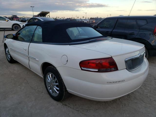 1C3EL65U61N663691 - 2001 CHRYSLER SEBRING LI WHITE photo 3