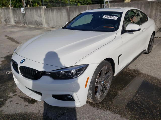 WBA4W3C57KAF92079 - 2019 BMW 430I WHITE photo 2